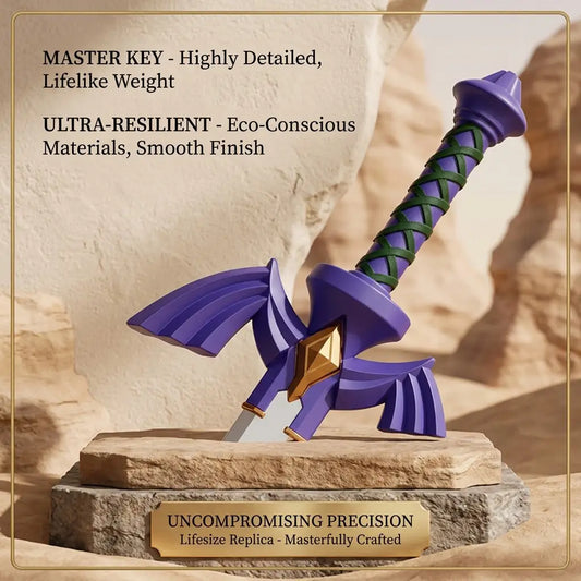 The Legend of Zelda Master Sword Replica – 1:1 Premium Premium PU Foam Prop for Cosplay & Display