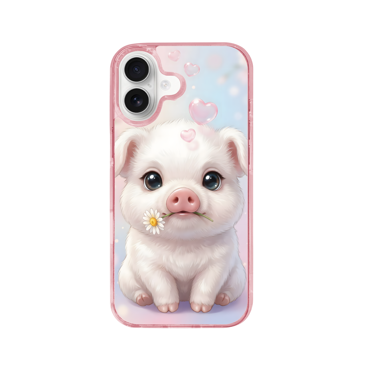 The Pure-Hearted Romantic Pig Phone Case for iPhone 17