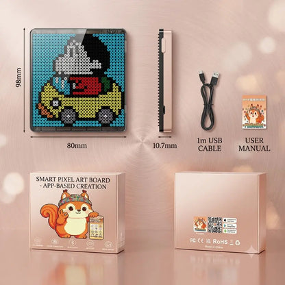 Smart LED Bead Pixel Art Board for DIY Perler Beads