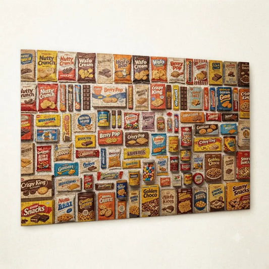 CUSYOU™: The Nostalgia Collection - Retro Snack Wood Puzzle (1000 Pieces)
