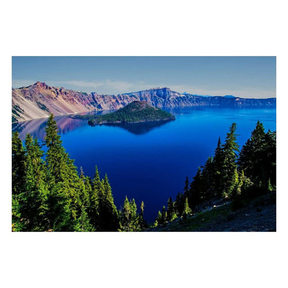 CUSYOU™: Crater Lake - Retro Snack Wood Puzzle (1000 Pieces)