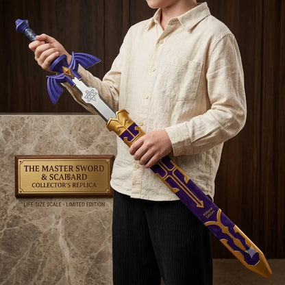 The Legend of Zelda Master Sword Replica – 1:1 Premium Premium PU Foam Prop for Cosplay & Display
