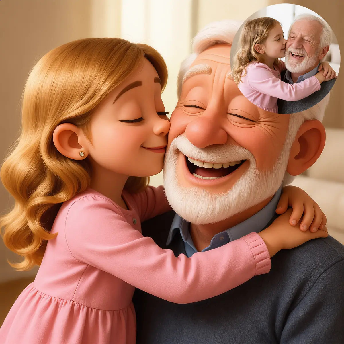 Pixar Style Portrait from Photo, Couple, Family, Pet Gift, Animated Style Portraits, Digital 3D Portrait, Gift, Digital Pixar Art