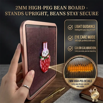 Smart LED Bead Pixel Art Board for DIY Perler Beads