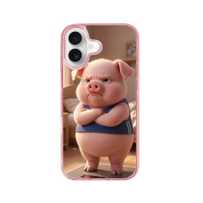 The Diet-Obsessed Piglet Phone Case for iPhone 17