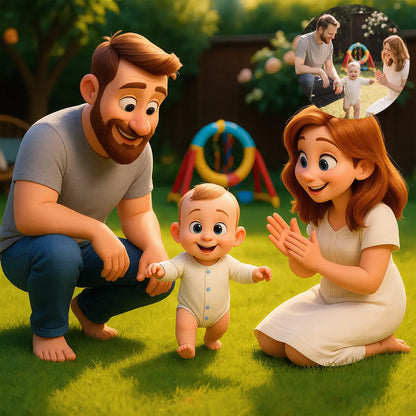 Pixar Style Portrait from Photo, Couple, Family, Pet Gift, Animated Style Portraits, Digital 3D Portrait, Gift, Digital Pixar Art