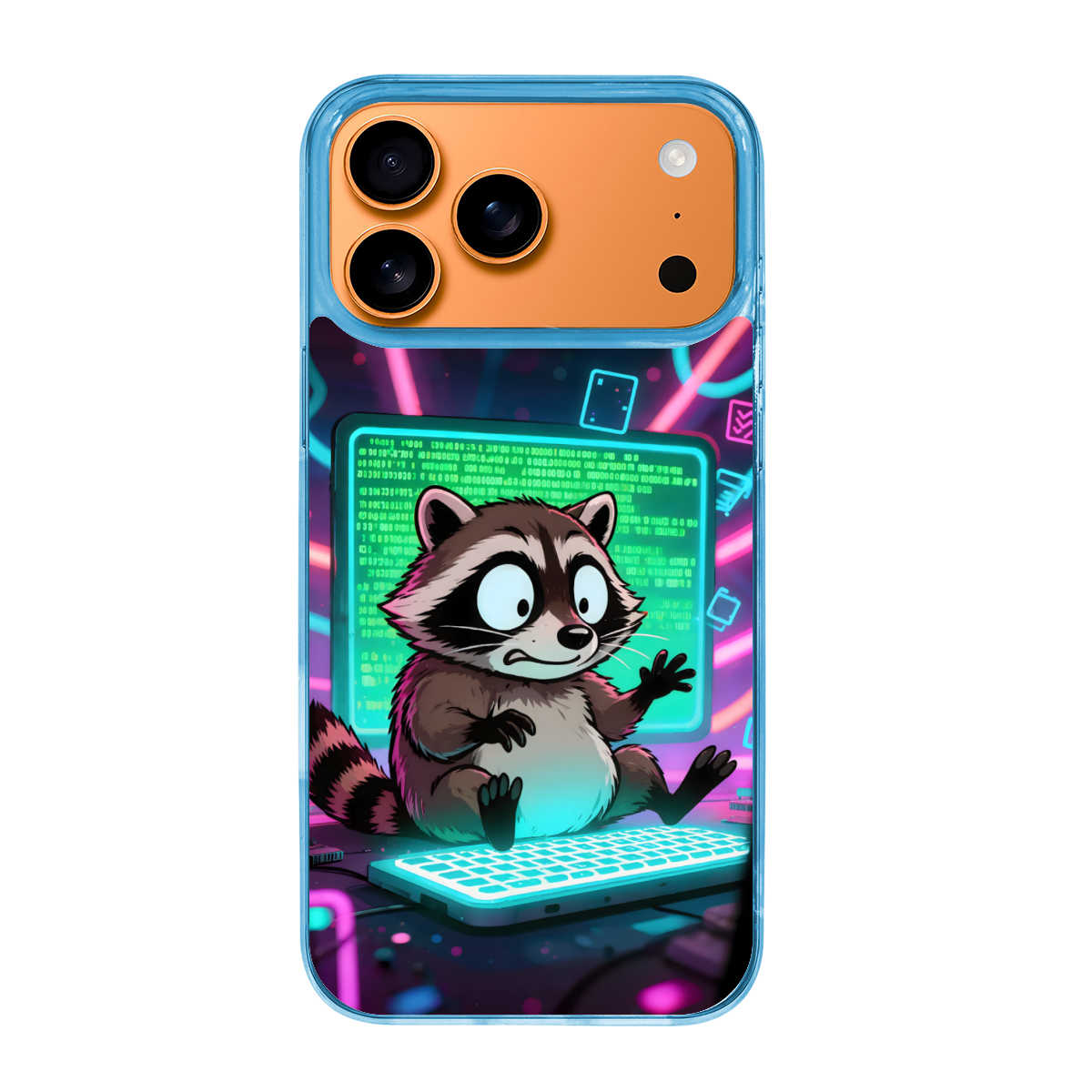 Internet Surfing Hacker Raccoon