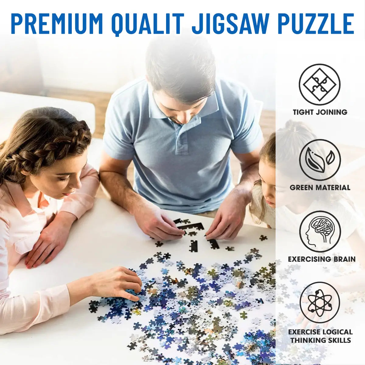 Custom Photo Puzzle - Personalized Wooden Jigsaw Puzzle from Your Picture - Unique Gift for Couples, Anniversary, Family, Birthday