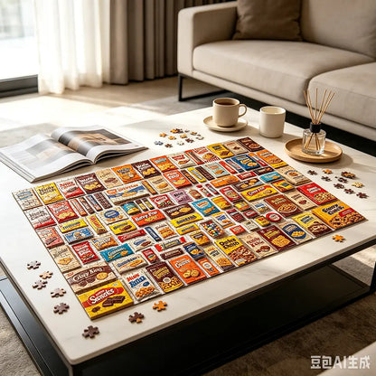 CUSYOU™: The Nostalgia Collection - Retro Snack Wood Puzzle (1000 Pieces)
