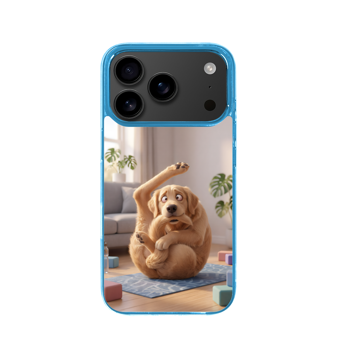 The Epic Yoga Fail Golden Retriever - Phone Case for iPhone 17 Pro