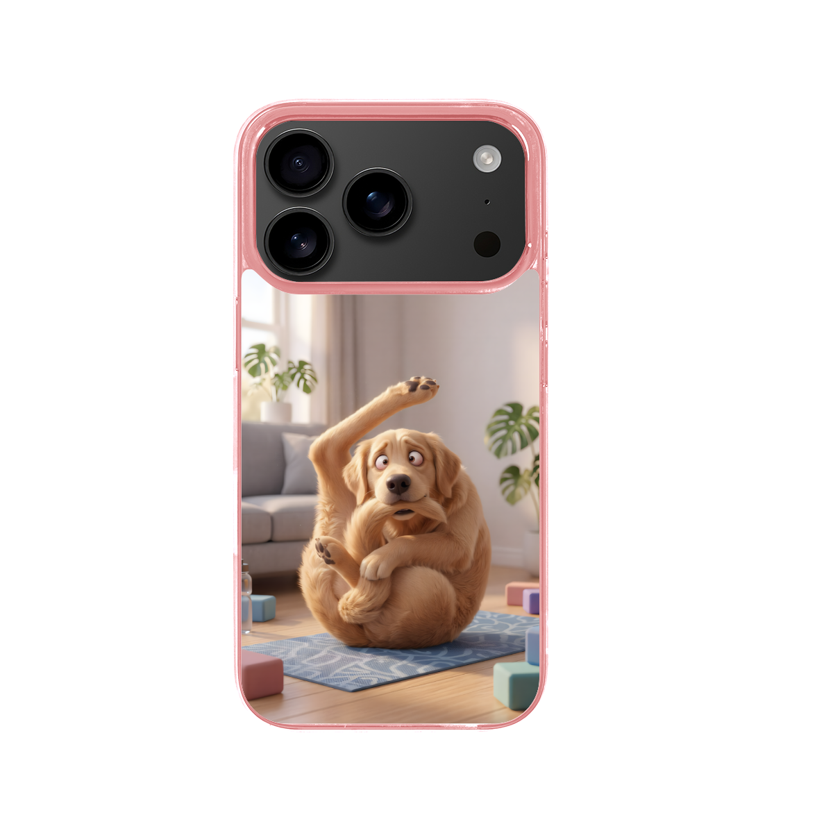 The Epic Yoga Fail Golden Retriever - Phone Case for iPhone 17 Pro