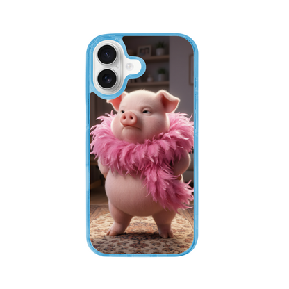 The High-Fashion Runway Pig Phone Case for iPhone 17