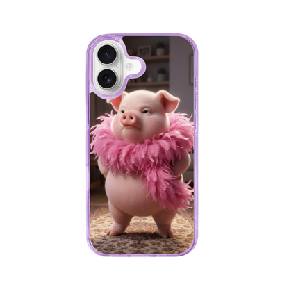 The High-Fashion Runway Pig Phone Case for iPhone 17