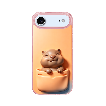 3D Illusion Capybara Phone Case for iPhone 17 Air