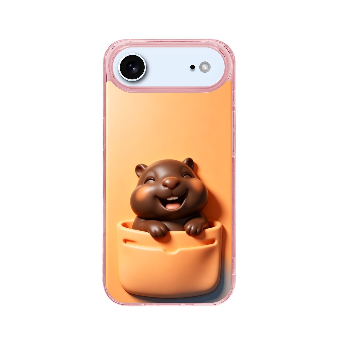 3D Illusion Capybara Phone Case for iPhone 17 Air