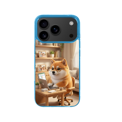 The Overworked Corporate Dog - Phone Case for iPhone 17 Pro