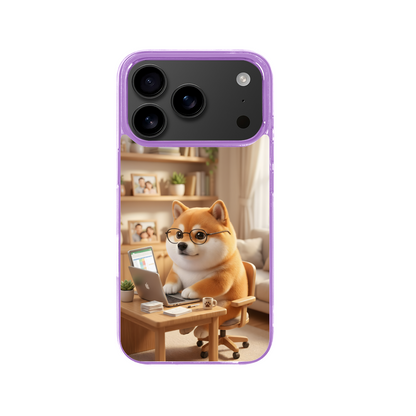 The Overworked Corporate Dog - Phone Case for iPhone 17 Pro