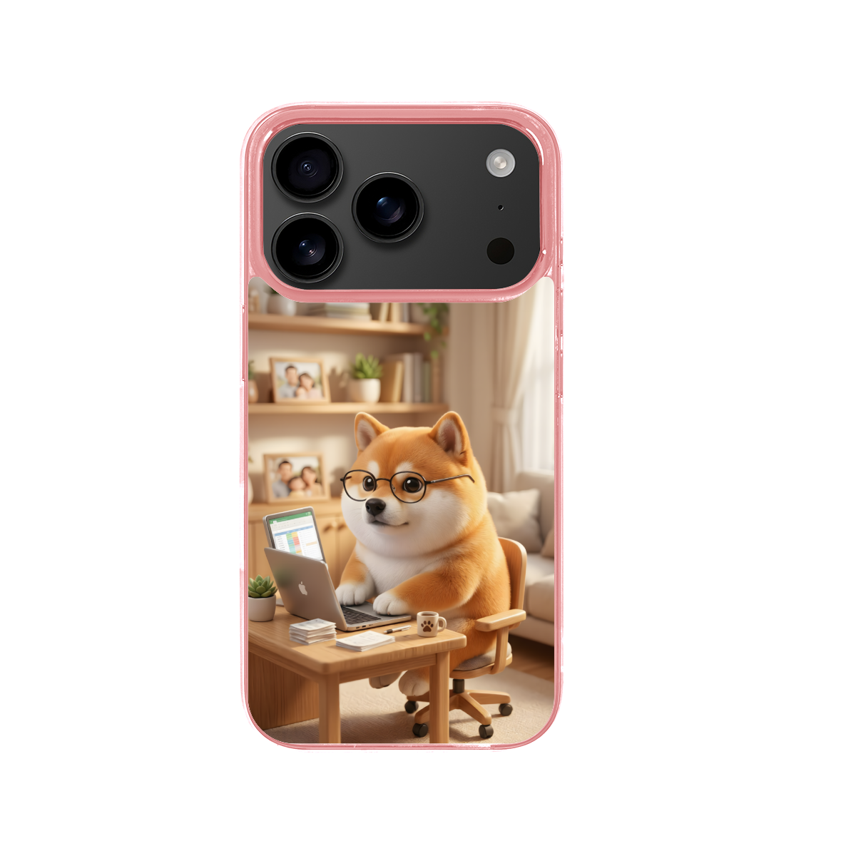 The Overworked Corporate Dog - Phone Case for iPhone 17 Pro
