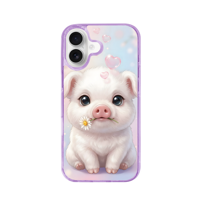 The Pure-Hearted Romantic Pig Phone Case for iPhone 17